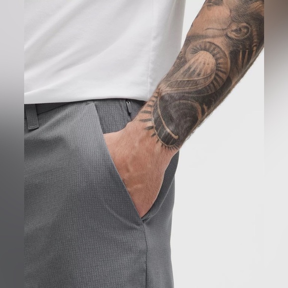 Lululemon Athletica Slate Gray Flat Front Shorts - Picture 4 of 13